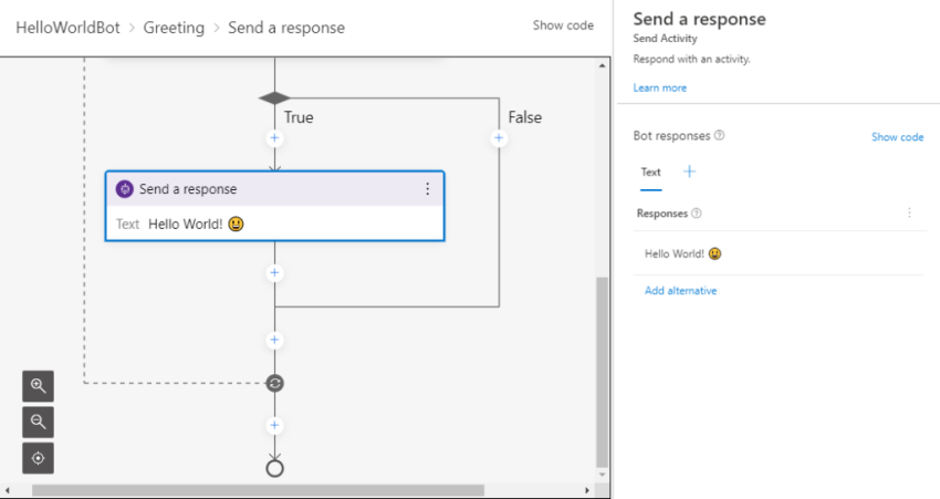 Build a low code chatbot using Bot Framework Composer